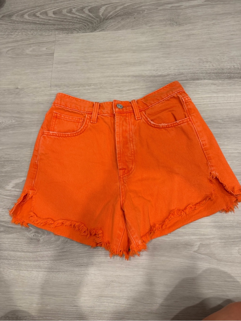 7 For All Mankind Women's Orange Shorts